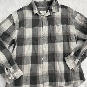 American eagle plaid button up jacket size large